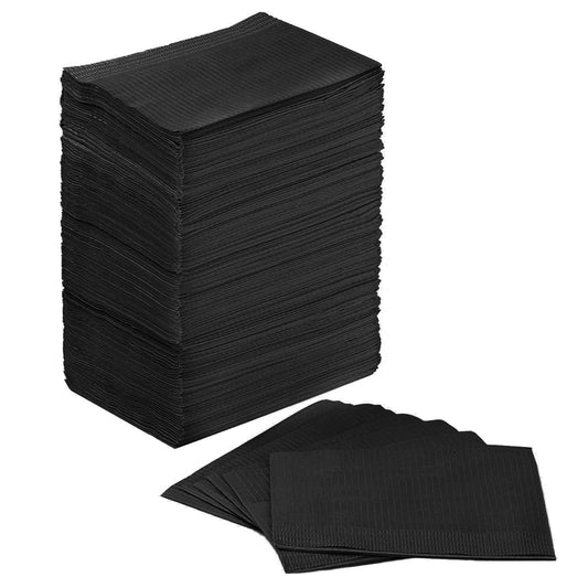 Disposable Table Tissue -Black (Pack of 125 Pcs)