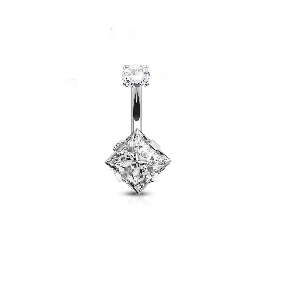 Belly Button Navel Rings(double square)