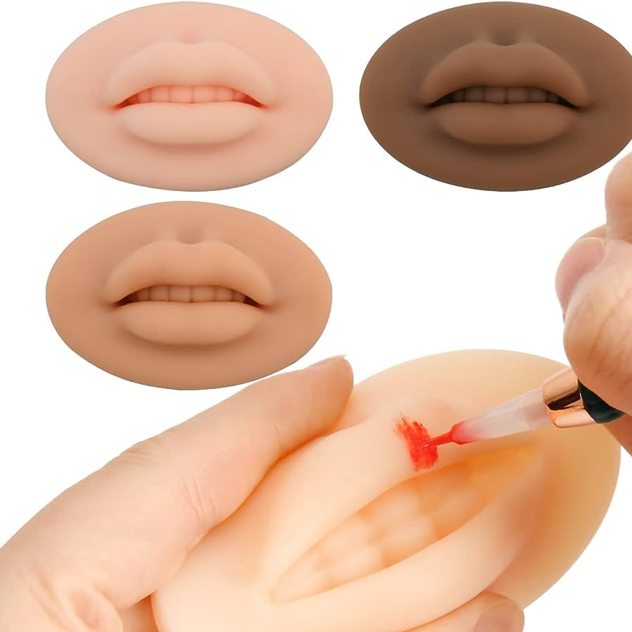 Fake Silicone Tattoo Lips Practice Skin