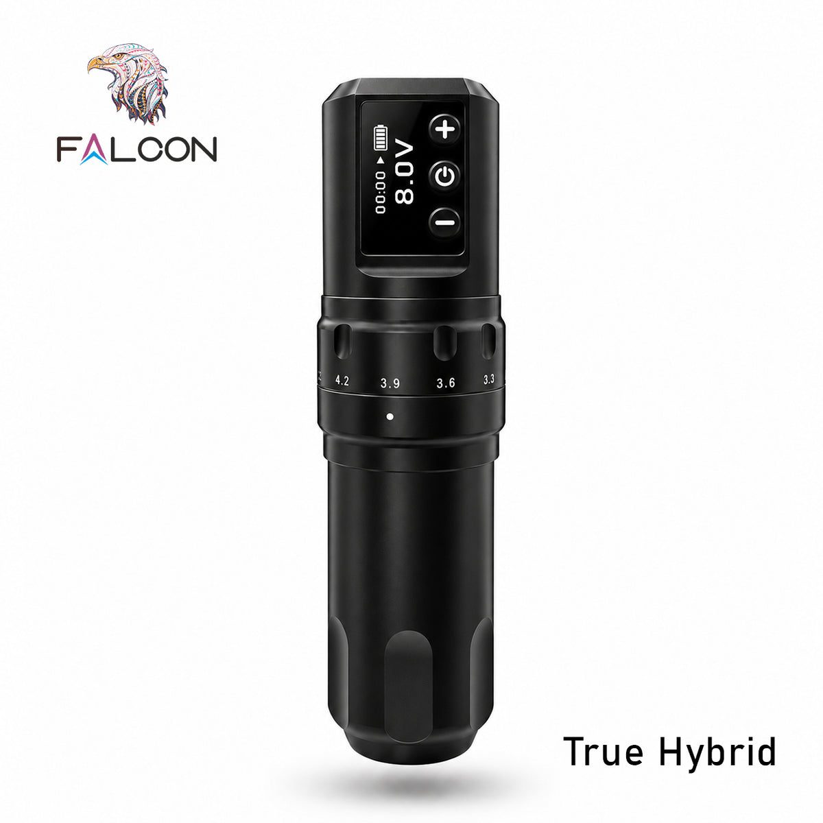 Falcon True Hybrid Wireless Tattoo Pen Machine with 2 Removable Battery