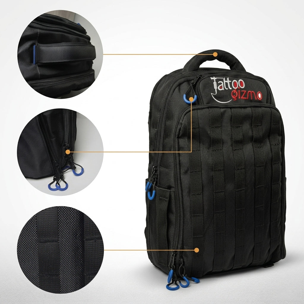 Traveller Tattoo Backpack for Artists with Multi Compartments