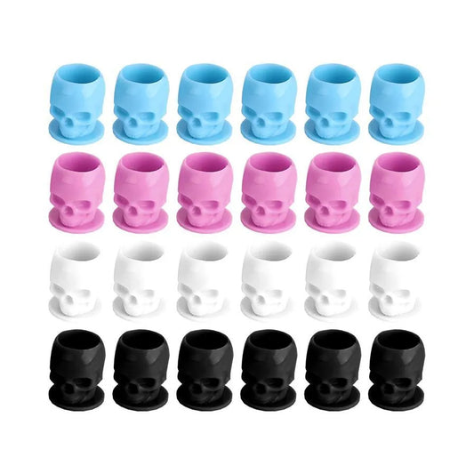 Disposable Skull Tattoo Ink Cups - Pack of 50Pcs