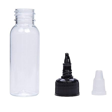 Transparent Empty Tattoo Ink Bottle