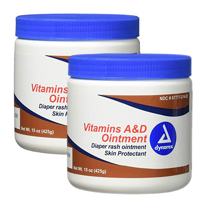 Dynarex Vitamins A & D Ointment Jar 15oz