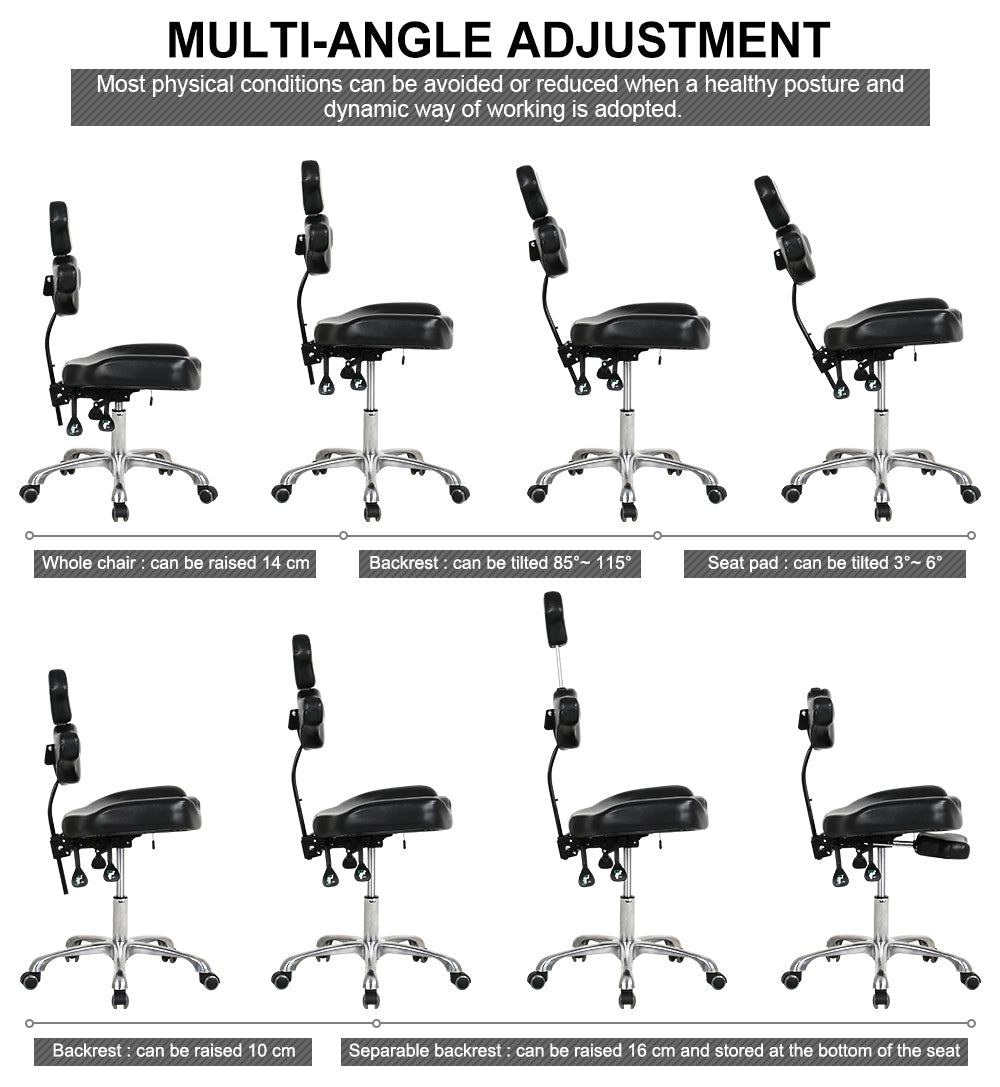 Adjustable Tattoo Artist Chair