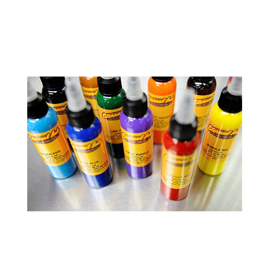 Eternal Ink Eternal Tattoo Ink | Sample Color Set | 1/2oz Bottles