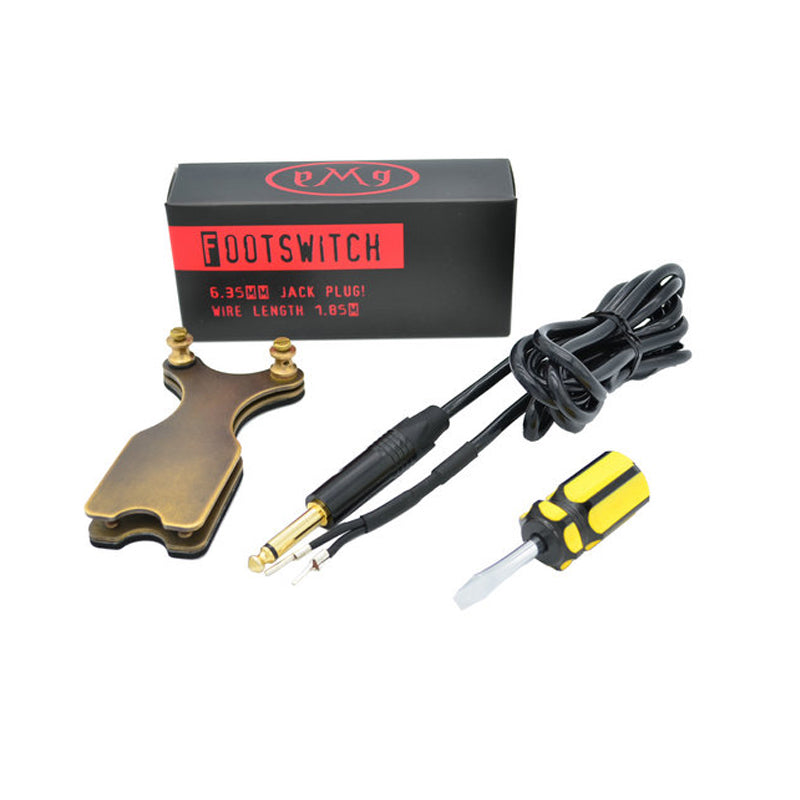 Tattoo Foot Switch with Thick Copper Foot Pedal for Professionals
