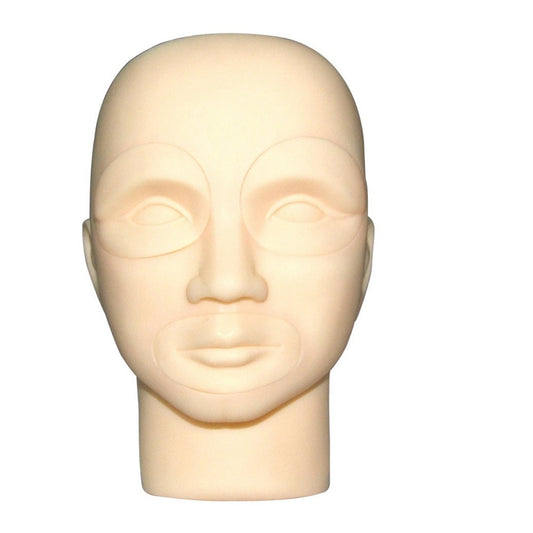 Goochie 3D Rubber Permanent Make Up Practice Skin For (Head Model)