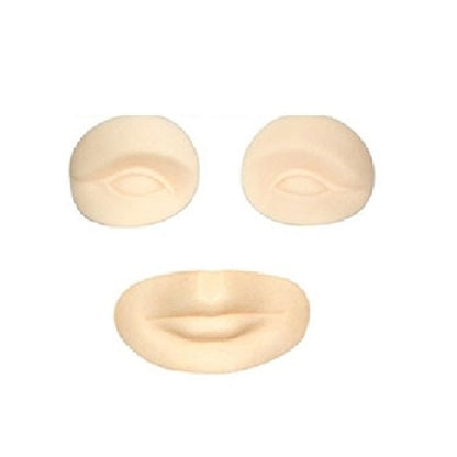 Goochie 3D Rubber Permanent Make Up Practice Skin (Replace Parts For Head Model)