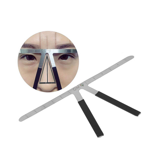 Eyebrow Measuring Metal T Type Scale