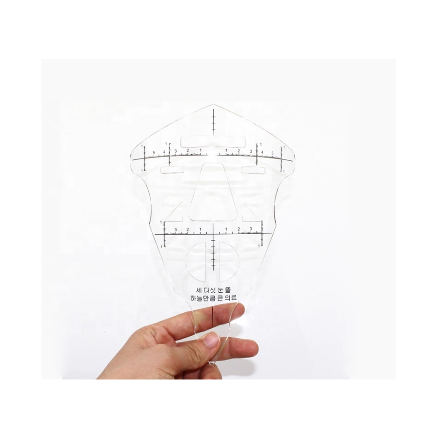 PMU Microblading Measuring Full Face Guide Ruler – Tattoo Gizmo