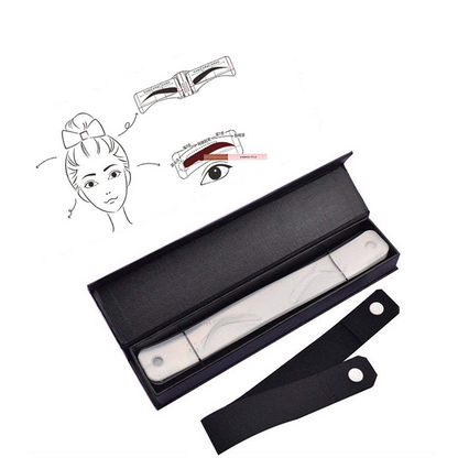 Eyebrow Stencil for Microblading brow Shaping with Belt brow Plastic Stencils Mold for PMU