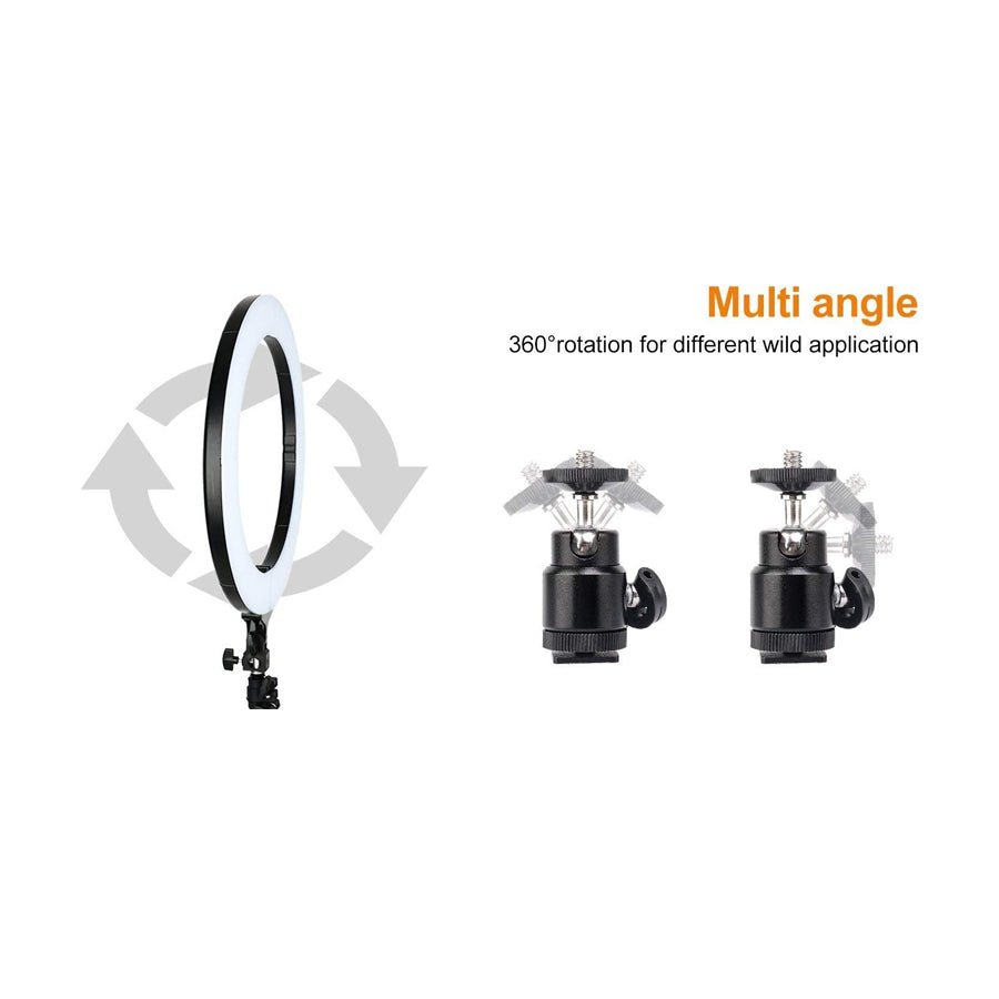 LED Ring Light with Tripod Floor Stand - 12 inch