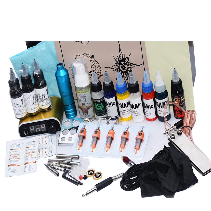 TG- Nova Pen Tattoo Machine Kit, 5 Colors , 20 Needles
