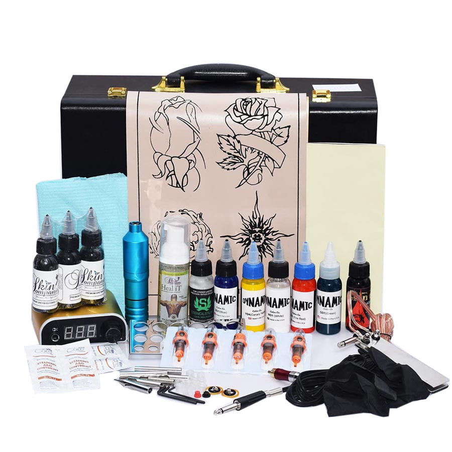 TG- Nova Pen Tattoo Machine Kit, 5 Colors , 20 Needles