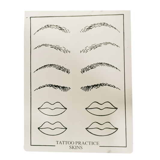 Eyebrows & Lips Tattoo Practice Skin-Tattoo Gizmo