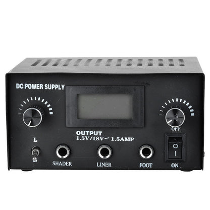 Tattoo Gizmo Power Supply Black Dual Digital